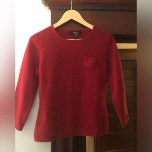 Vintage Cashmere Women's Red Sweater fits like S/M